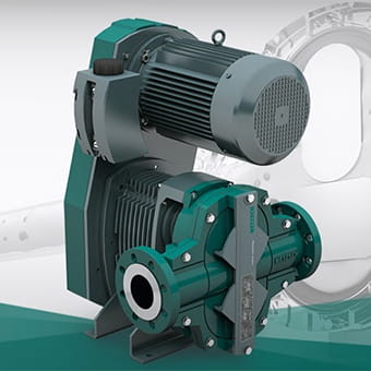 Drehkolbenpumpe für Tankreinigung