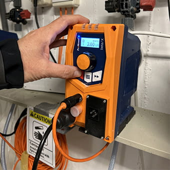 Dosierpumpe für Wasseraufbereitungsanlage