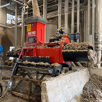 Entwässerung industrieller Reststoffströme