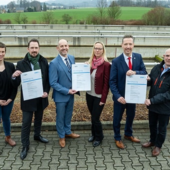 Abwasserzweckverband mit Qualitätssiegel ausgezeichne