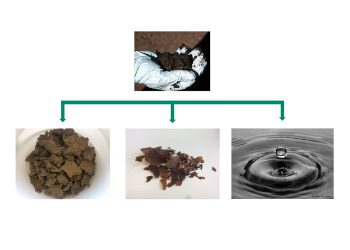 Separation des Klärschlamms in Faser-, Gel- und Flüssigkeitsfraktion. Bild: Aquattro GmbH