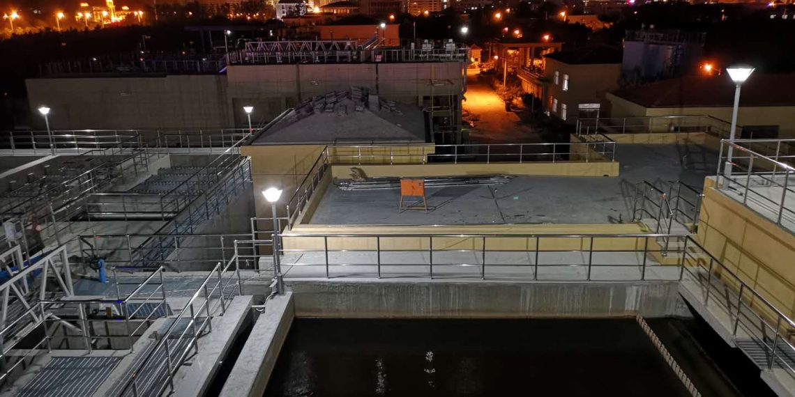 Zu sehen ist die Kläranlage in Weihai Gaoqu (Provinz Shandong/China). Die Anlage ist von der BHU Umwelttechnik geplant, von Weihai Water Management gebaut und im Juli in Betrieb genommen worden. Bild: BHU Umwelttechnik