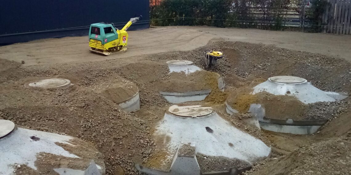 Regenwasser-Tankstelle für kommunale Fahrzeuge