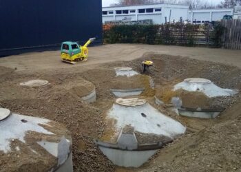 Regenwasser-Tankstelle für kommunale Fahrzeuge