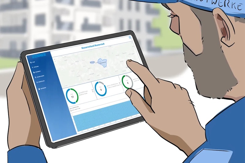 Drehkolbenpumpe für Tankreinigung