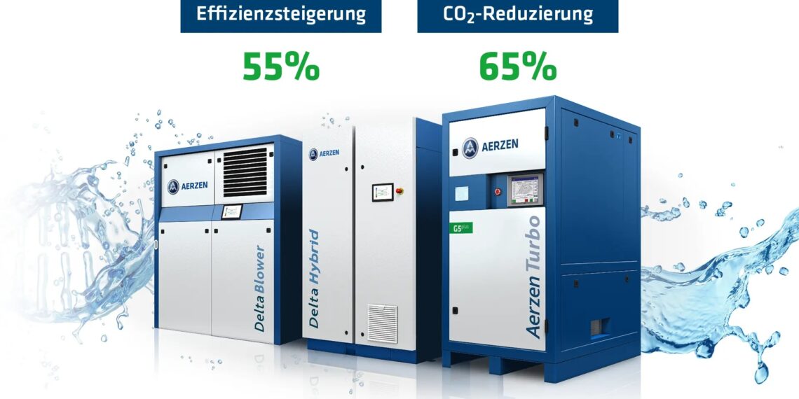 Energieeinsparungen dank Schraubengebläse