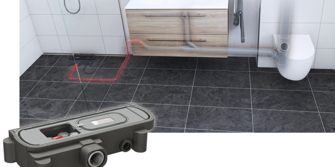 Bodenablaufpumpe für häusliche Abwassertechnik