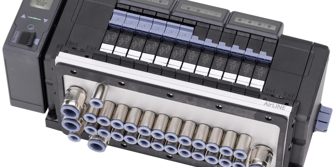 Die kompakte Ventilinsel findet auch in kleinen Schaltschränken Platz, die nahe an den Prozessventilen montiert werden.