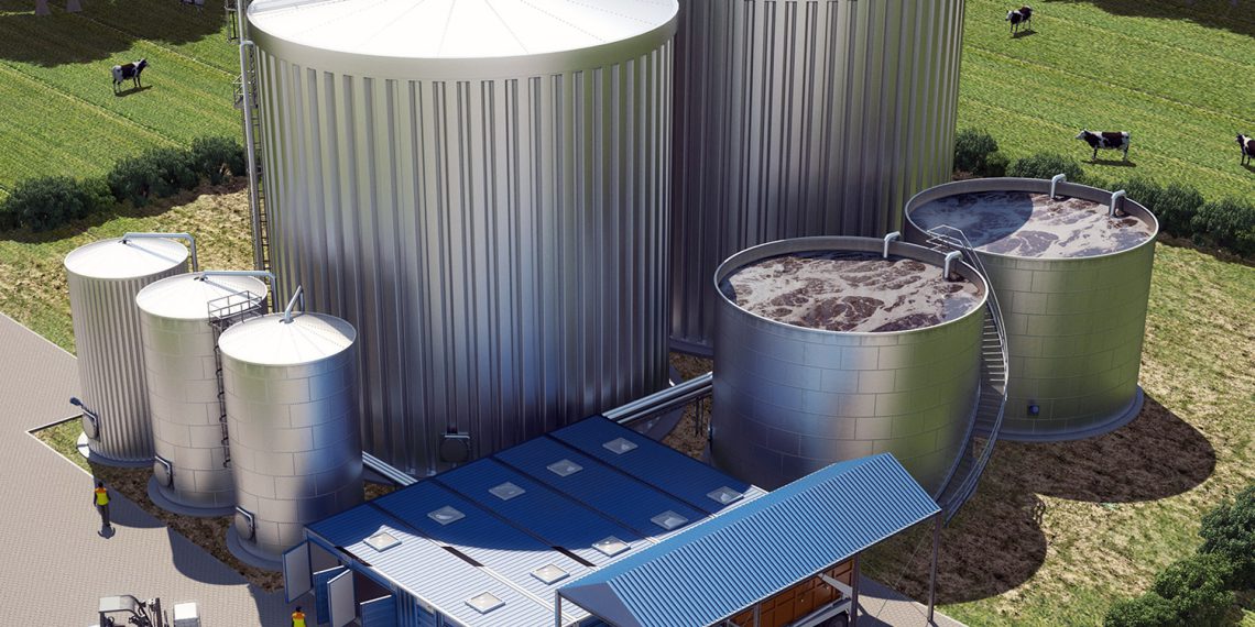 Mit einer mehrstufigen biologischen Behandlungsanlage für hochbelastete Abwasserströme und flüssige Abfälle erzeugt eine Großmolkerei Biogas. Bild: EnviroChemie