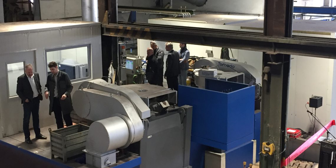 Blick auf die neue Schmelzofenanlage der Herborner Pumpentechnik. Fotos: Herborner Pumpentechnik, Abdruck in Verbindung mit dieser Presseinformation frei. Bild: Herborner Pumpentechnik