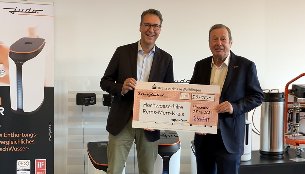 JUDO Wasseraufbereitung GmbH spendet 20.000 €