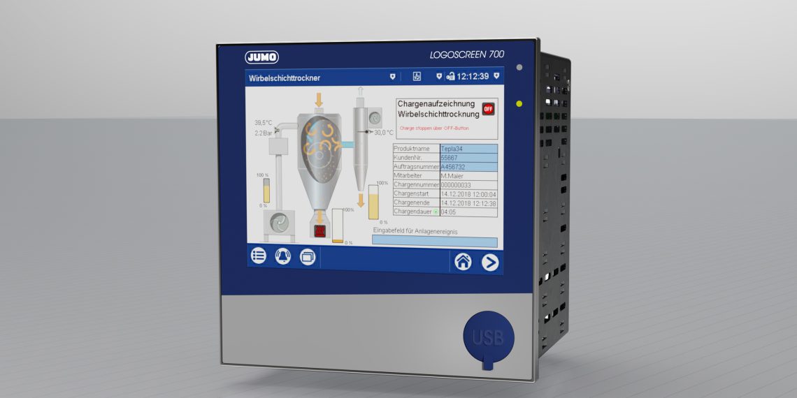 Ein Bildschirmschreiber für alle Anforderungen – der Jumo Logoscreen 700.