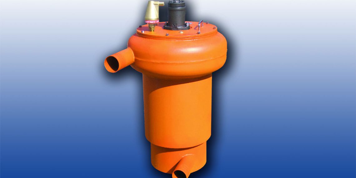 Der SimConDrill-Zyklonfilter soll bis zu 10 µm kleine Partikel effizient aus großen Wassermengen herausfiltern. Bild: Klass-Filter, Türkenfeld