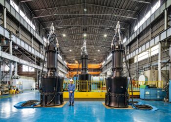 Tauchmotorpumpen in Wassersportanlage