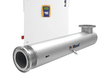 UV-Anlage Dulcodes LP zur UV-Desinfektion für einen maximalen Durchfluss von bis zu 523 m3/h mit minimalem Energieverbrauch.