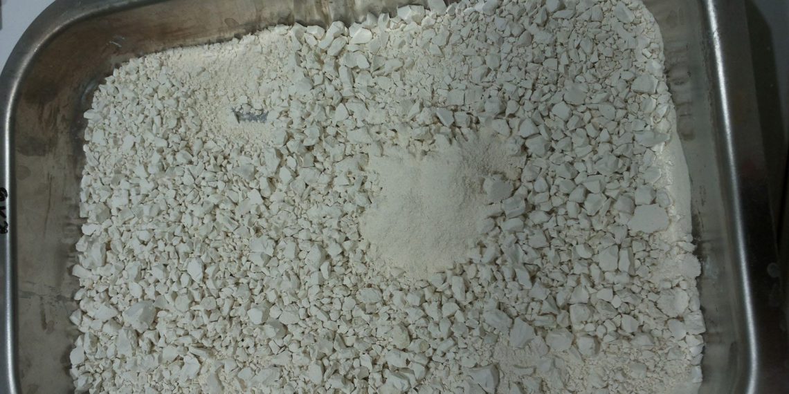 Recyceltes Phosphat aus Klärschlammasche, gewonnen mit dem P-bac-Verfahren. (Bild: Fraunhofer IWKS)