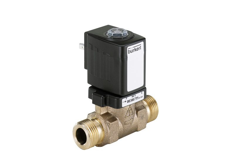 Servogesteuertes Magnetventil mit Rotgussgehäuse: Korrosionsfest und einfach zu installieren. Bild: Bürkert Fluid Control Systems