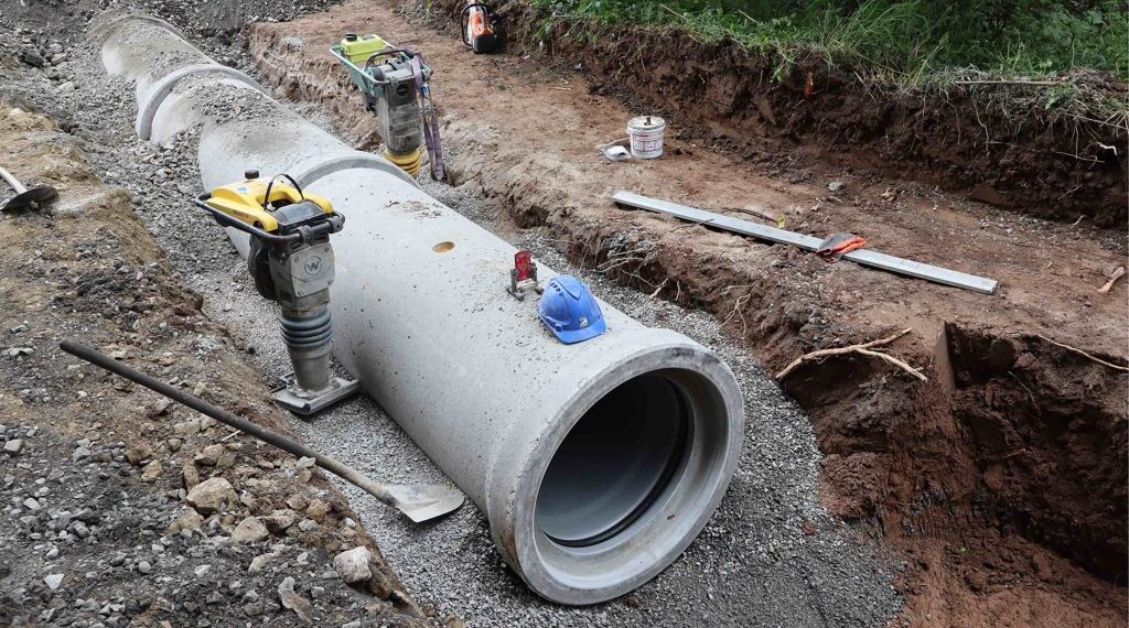 Großbottwar baut erstmals mit FABEKUN Kanalrohren