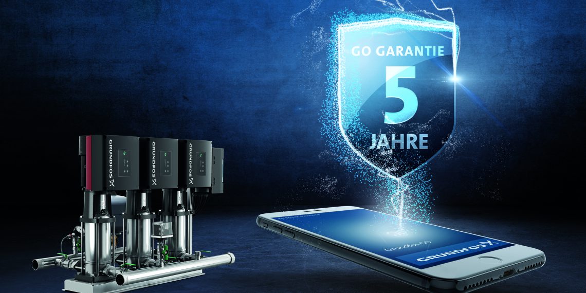 Neu für Druckerhöhungsanlagen - 5 Jahre Sicherheit ab Inbetriebnahme mit der Grundfos Go Garantie