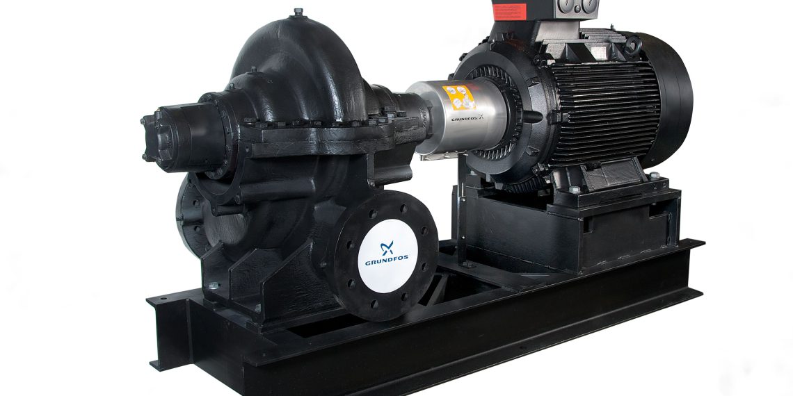 Einstufige Kreiselpumpen mit horizontal geteiltem Gehäuse Grundfos HS und LS - Fördergiganten bis zu 12.000 m³/h