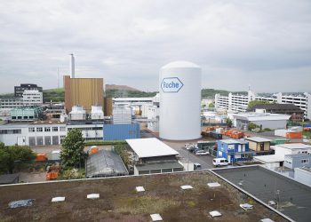 Zukünftiger Kaltwasserspeicher in Mannheim. Roche